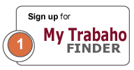 Sign up for My Trabaho Finder